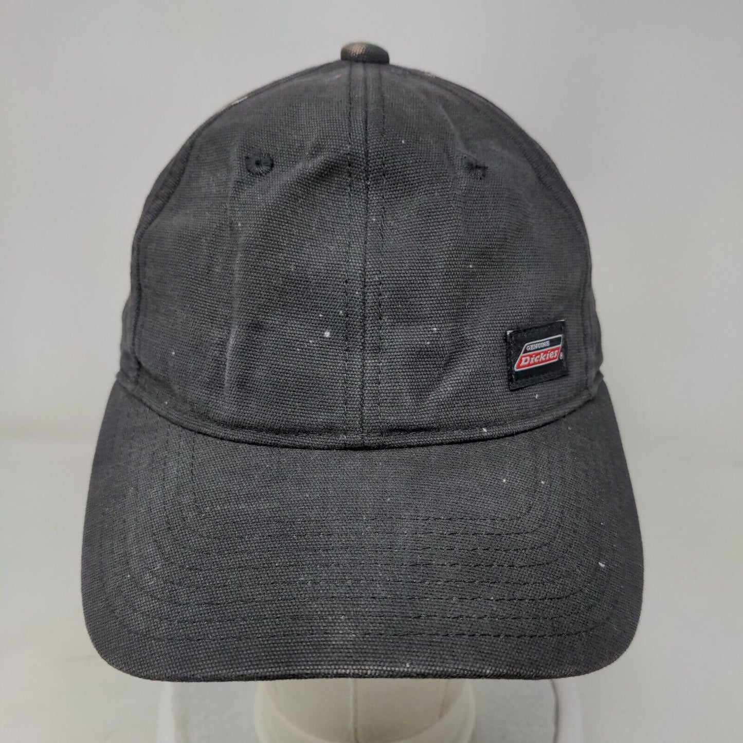 Genuine Dickies Snapback Hat Black One Size Adjustable Solid 6 Panel