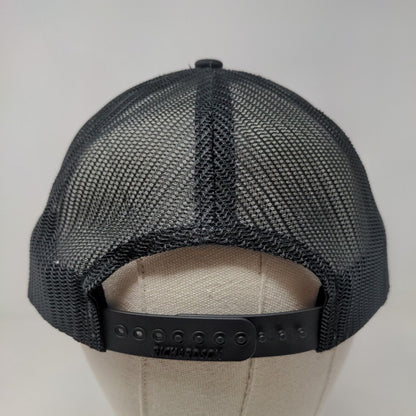 Richardson Men's Snapback Mesh Back Hat Black Embroidered Fargo Style 112