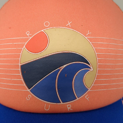 Roxy Surf Snapback Mesh Back Trucker Hat Multi One Size Colorblock