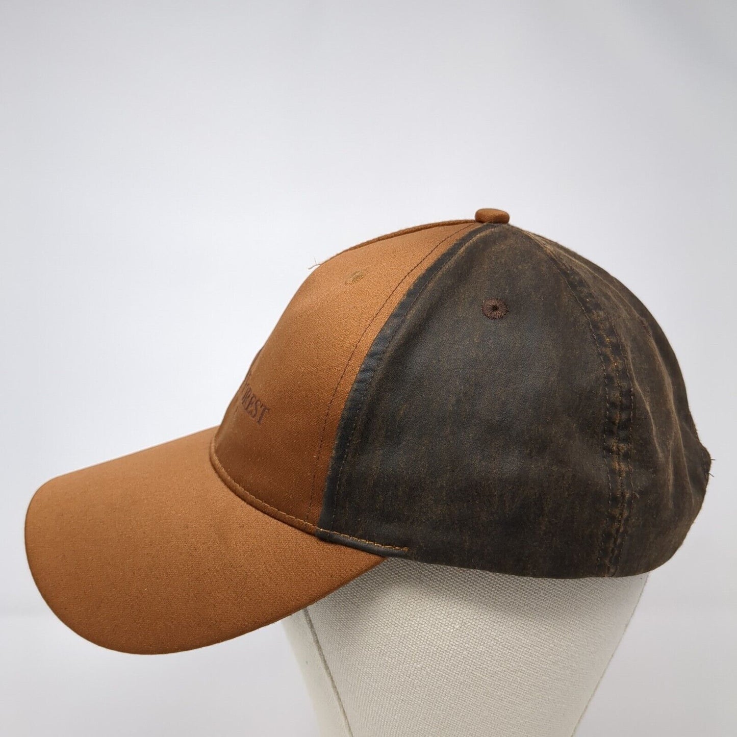 Idaho Forest Group Strapback Hat Brown One Size Adjustable Vented Holes 6 Panel