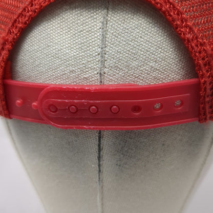 Billabong Trucker Hat Red One Size Surf Graphic Mesh Back Snapback Adjustable