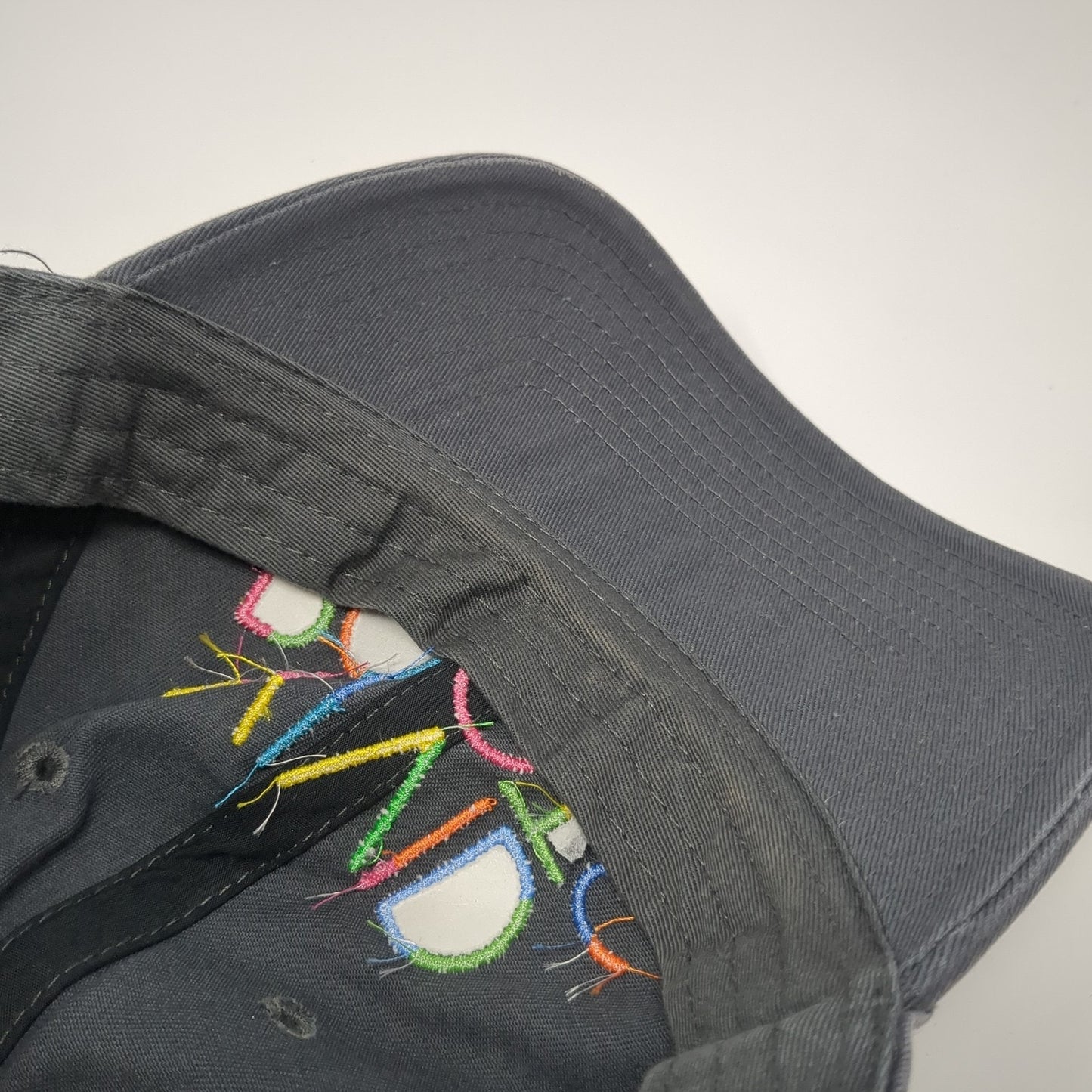 Vivid Roots Slideback Hat Gray One Size Adjustable Embroidered '47