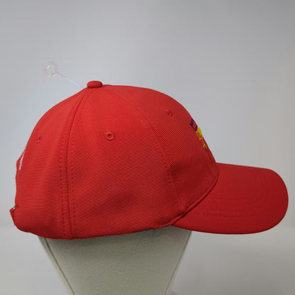 Philippines Jeepney Baseball Cap Red One Size Textured Embroidered Slideback Hat