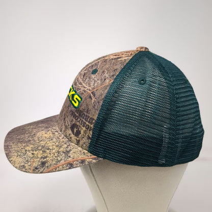 Oregon Ducks NCAA Captivating Headwear Trucker Hat Green Brown One Size Snapback