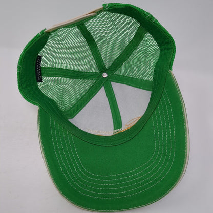 Riverwear Snapback Trucker Hat Green One Size Adjustable Mesh Back Alternative