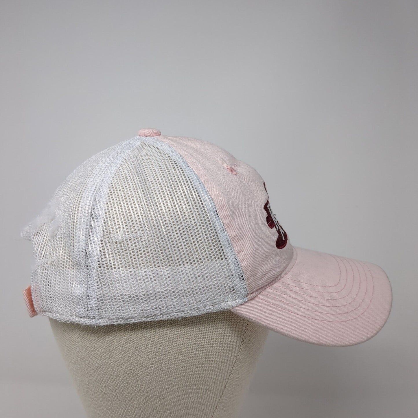 Rogersville Pharmacy Strapback Trucker Hat Pink OS Adjustable Mesh Outdoor Cap