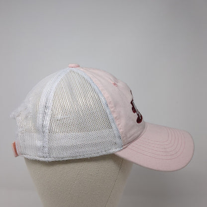 Rogersville Pharmacy Strapback Trucker Hat Pink OS Adjustable Mesh Outdoor Cap