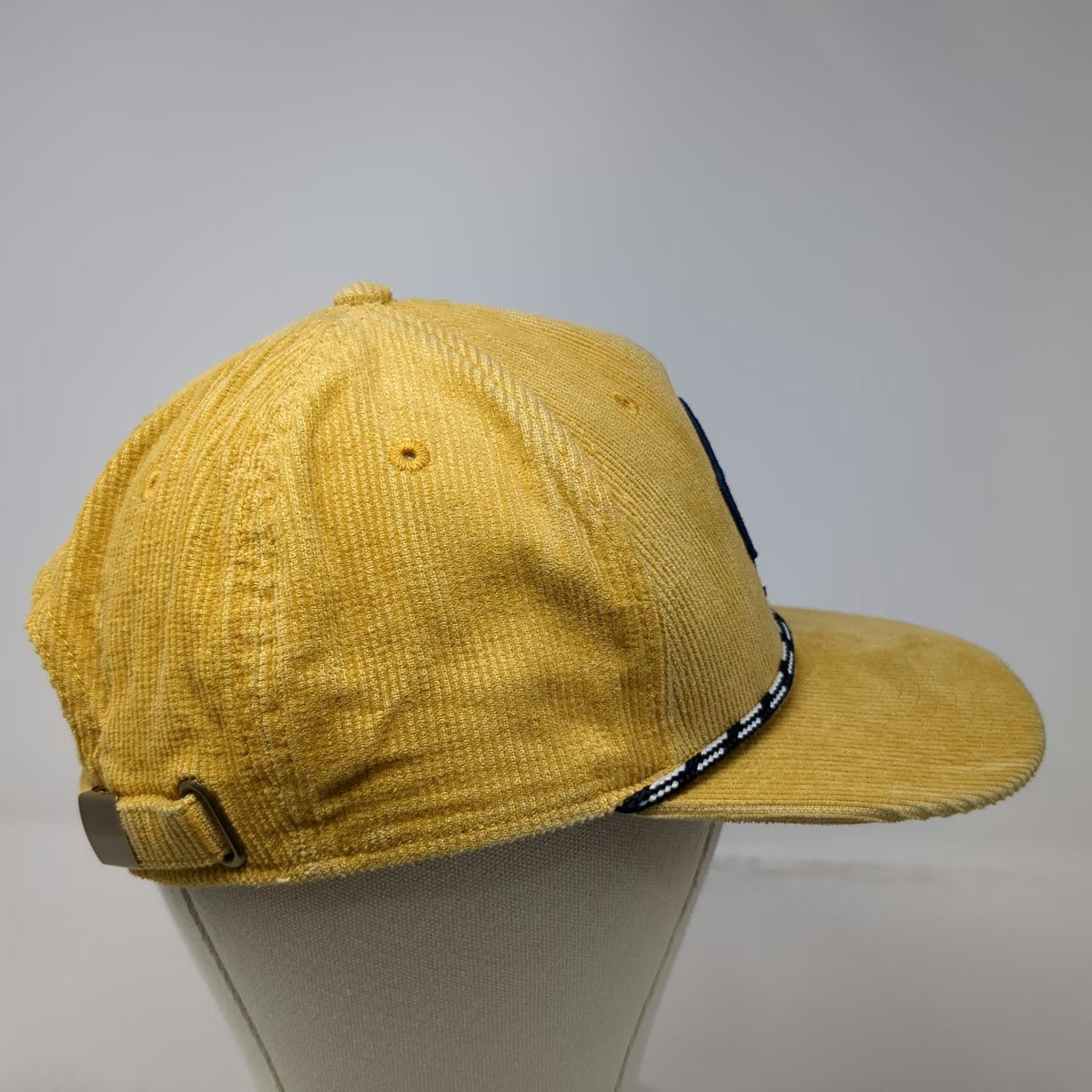 The Game 5 Panel Yellow One Size Corduroy Lake Tahoe Red Hut Rope Slideback Hat
