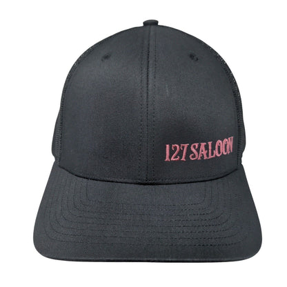 127 Saloon Snapback Trucker Hat Black One Size Adjustable Mesh Back Richardson