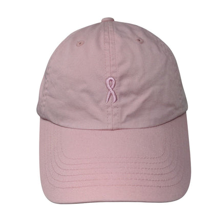 Pink Ribbon Curves Slideback Hat Pink One Size Embroidered Port Authority