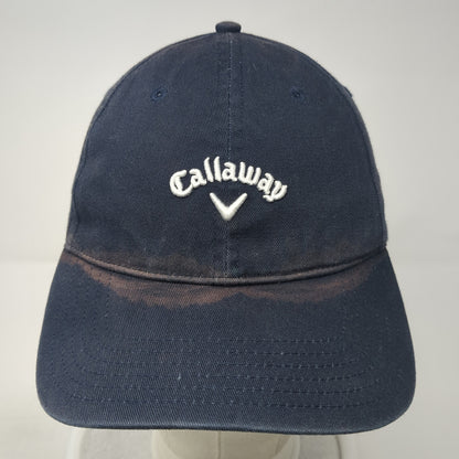 Callaway Slideback Baseball Cap Blue One Size Adjustable Embroidered 6 Panel