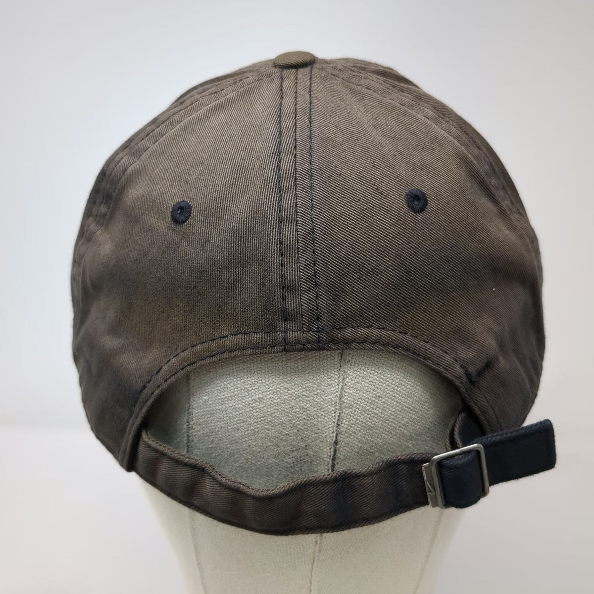 Nike Baseball Cap Black One Size Swoosh Just Do It Slideback Faded Cotton Hat