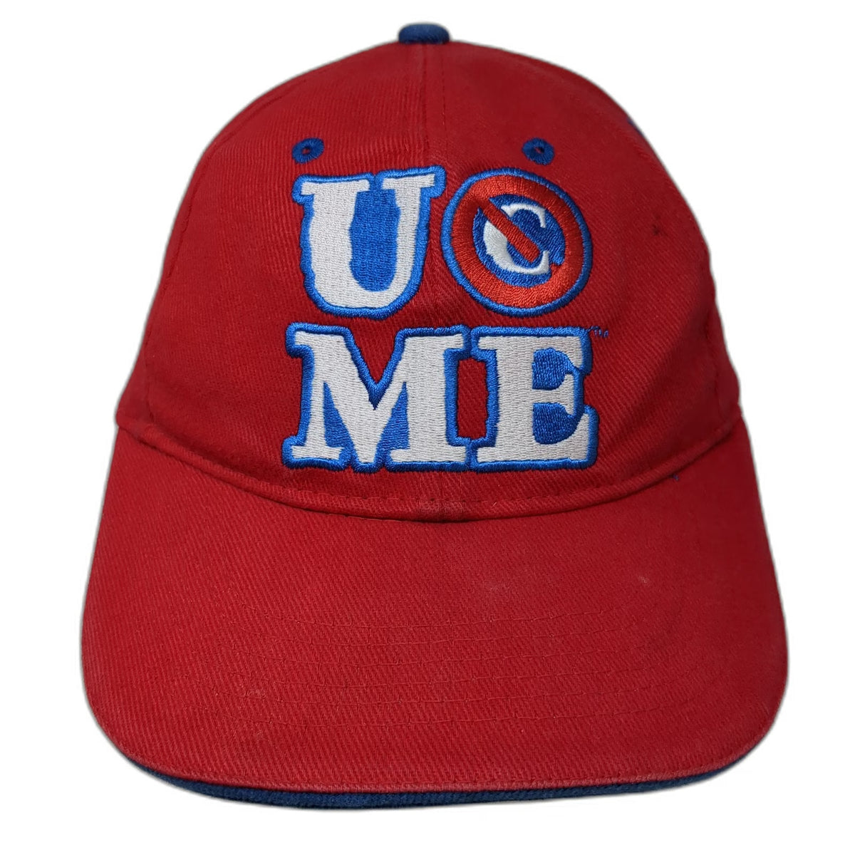 WWE Baseball Cap Red One Size John Cena You Cant See Me Hustle Loyalty Hat