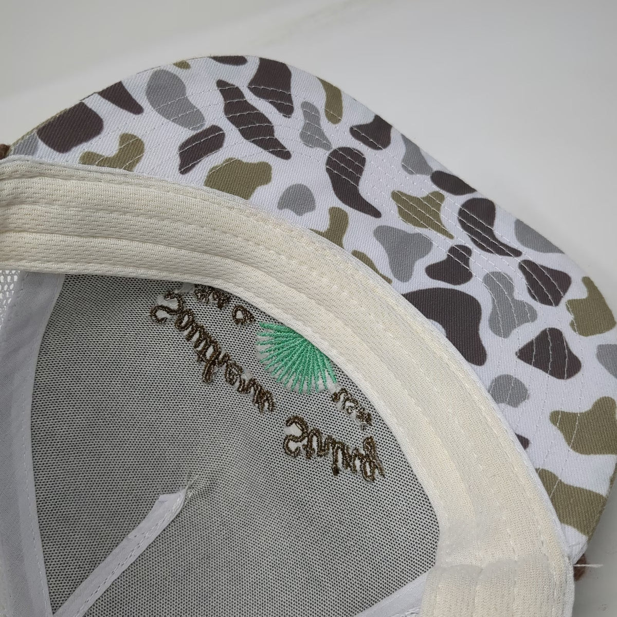 Southern String White One Size Trucker Hat Barefoot Country Music Fest Camo Mesh