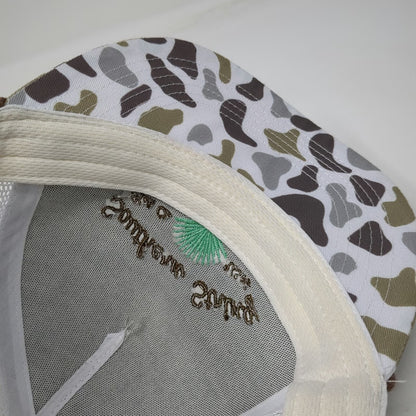 Southern String White One Size Trucker Hat Barefoot Country Music Fest Camo Mesh