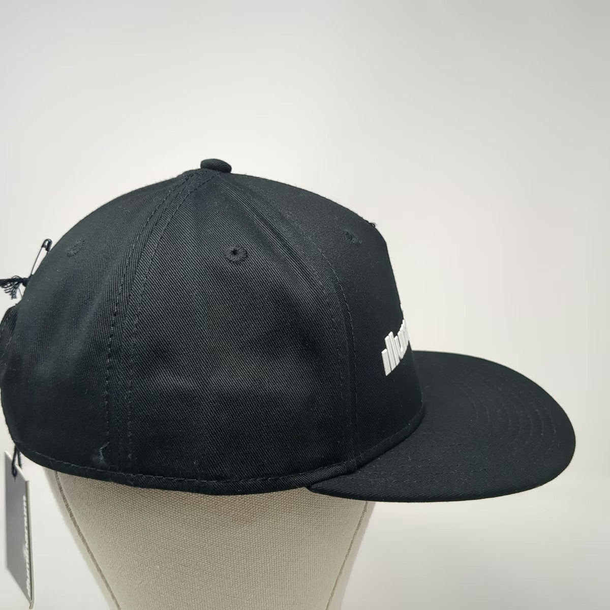Illuminarium 5 Panel Black Hat Flat Bill Sonic Weld Snapback Rainbow W/Tags