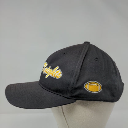 Black Knights Strapback Hat Black Medium-Large Embroidered Richardson