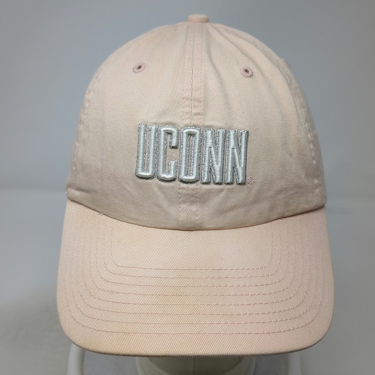 UConn Huskies NCAA Twins Enterprise Pink One Size Cap Embroidered Logo Slideback