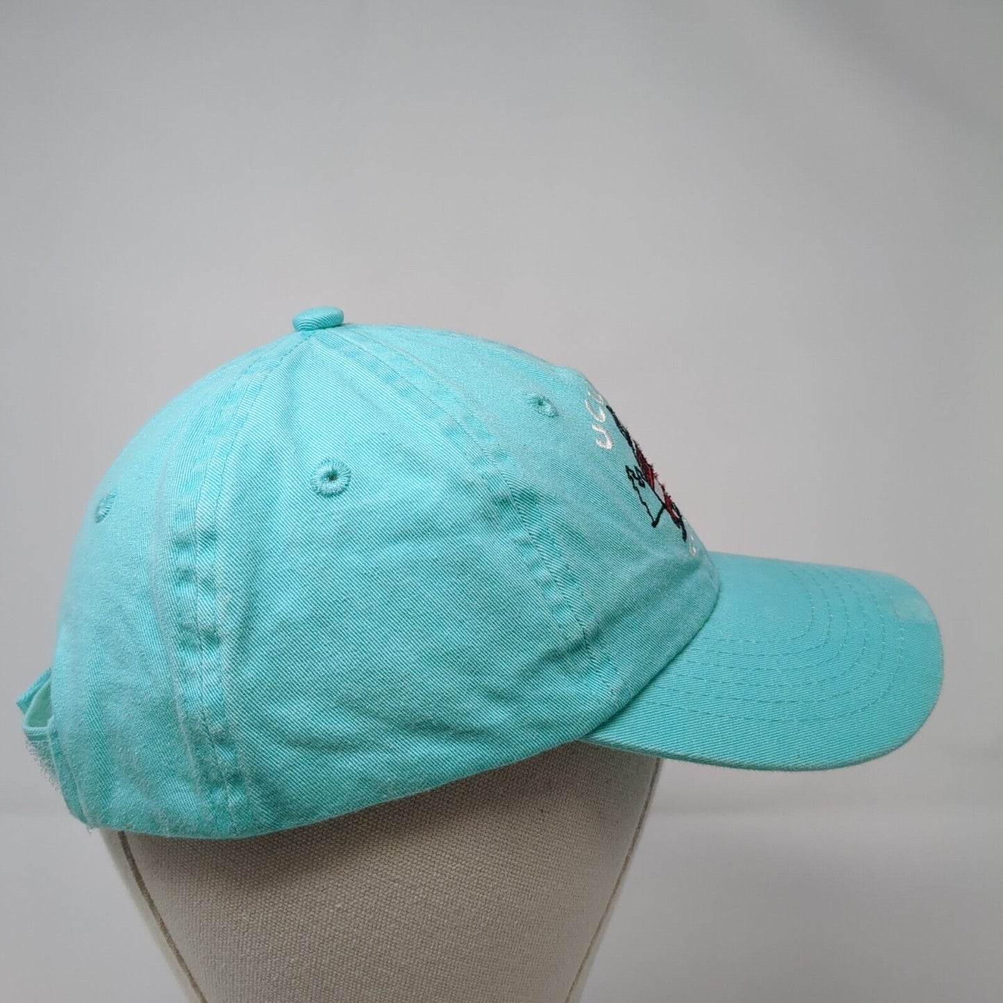Ucluelet Canada Camper Van Strapback Hat Bluish-Green One Size Fahrenheit