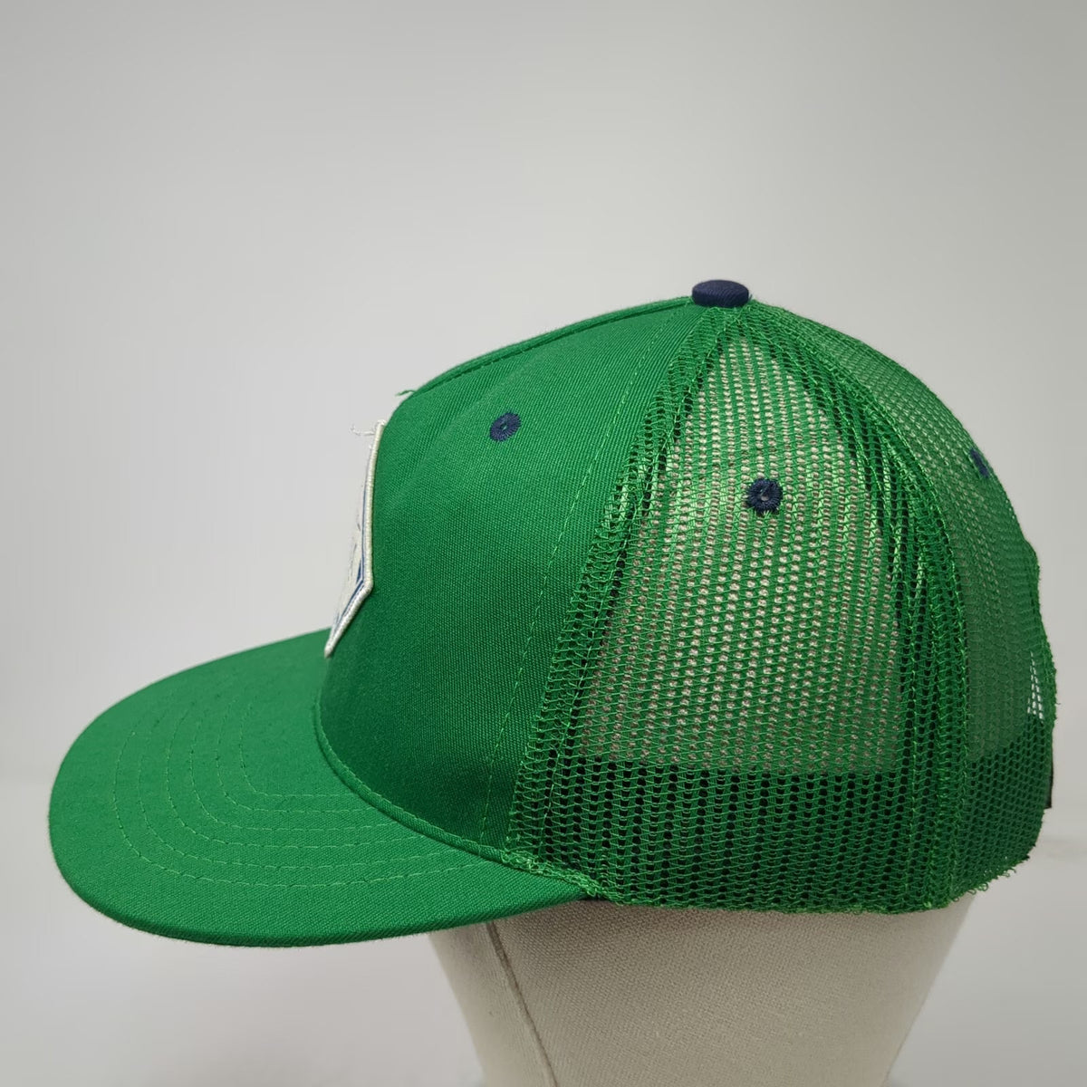 Adrenaline Trucker Hat Green One Size LAX Division Apparel Branding Snapback