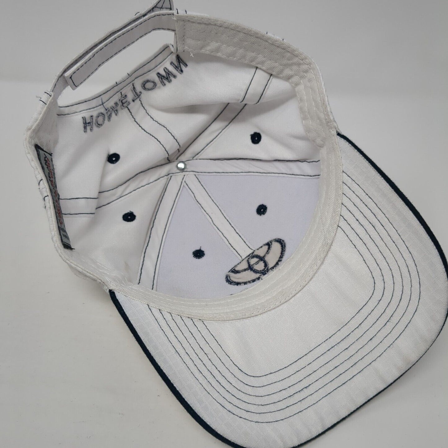 Hometown Toyota Strapback Hat White One Size Embroidered Logo 6 Panel