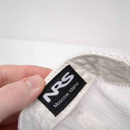 Born on The River Snapback Trucker Hat White OS Adjustable Mesh NRS Moscow Idaho