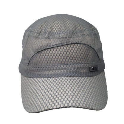 Unbranded Slideback Cadet Army Hat Gray One Size Adjustable Mesh Solid