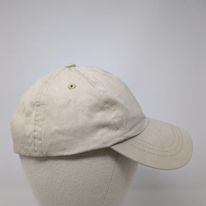 Unbranded Strapback Hat Tan One Size Blank Adjustable 6 Panel Solid