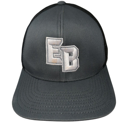 EB Snapback Trucker Hat Gray One Size Adjustable Mesh Back Pacific Headwear