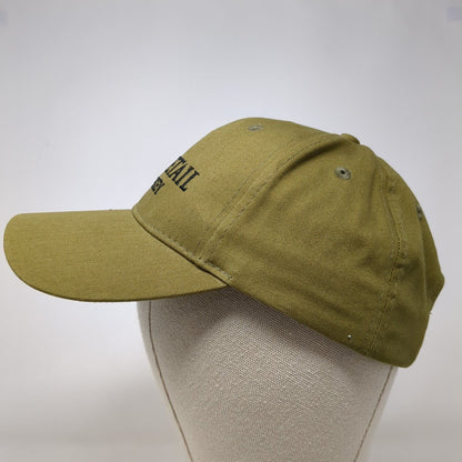 Whitetail Whiskey Strapback Hat Green OSFA Embroidered Deer 6 Panel Cotton