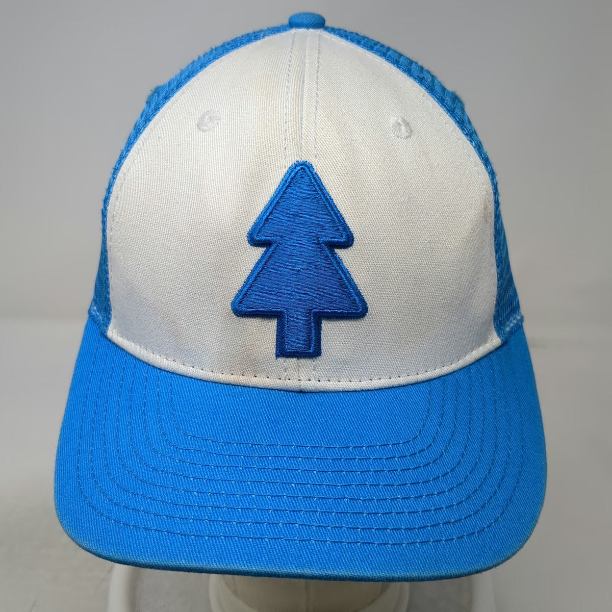 Disney Gravity Falls Trucker Hat Blue White One Size Pine Tree Big Dipper Logo