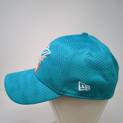 New Era Baseball Cap Blue XL Miami Dolphins NFL Team Curved Brim Stretch Fit Hat