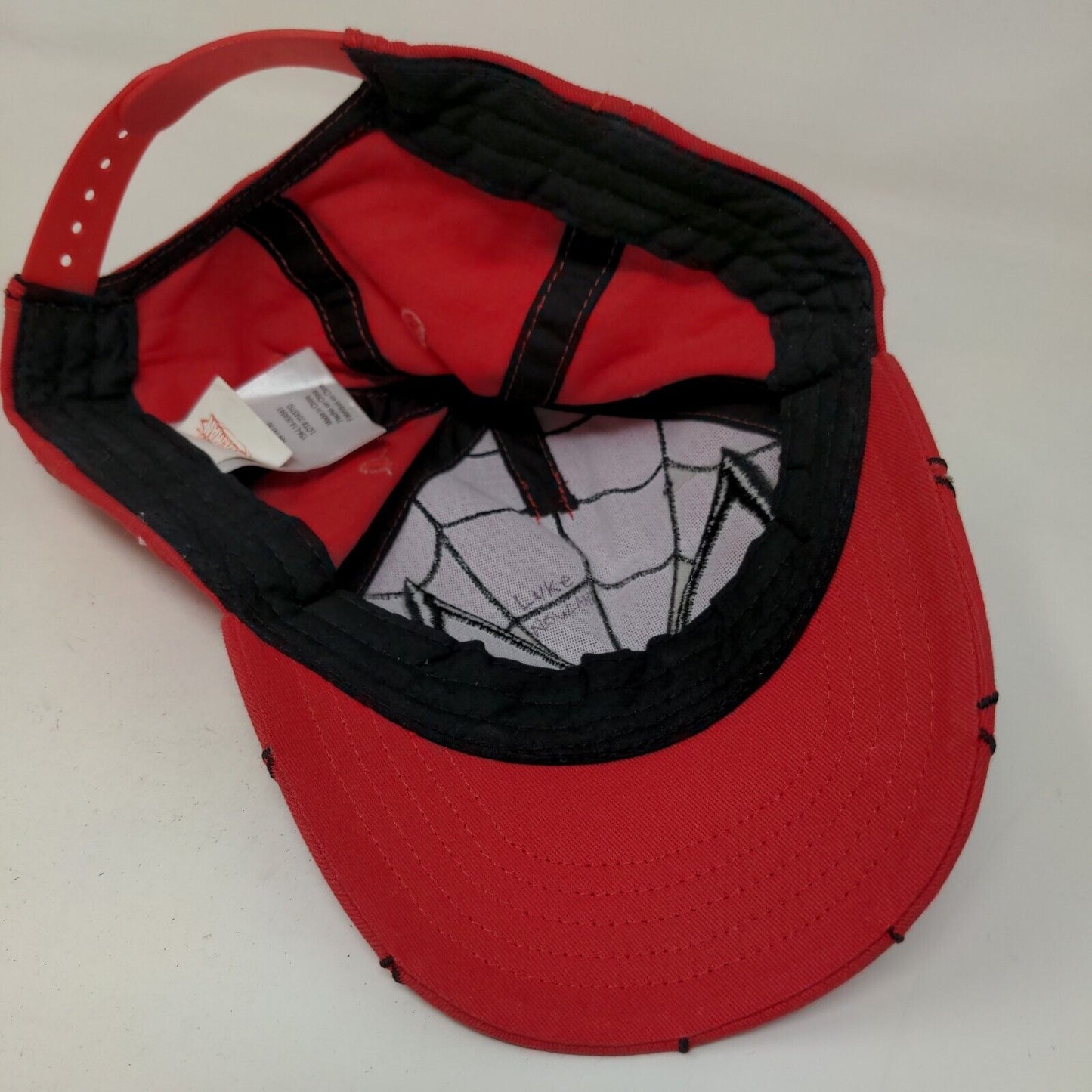 Ultimate Spiderman Boy's Snapback Hat Red Size M Embroidered Face Logo