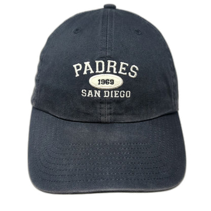 San Diego Padres MLB Twins Enterprise Baseball Cap Blue OSFM Slideback Cotton