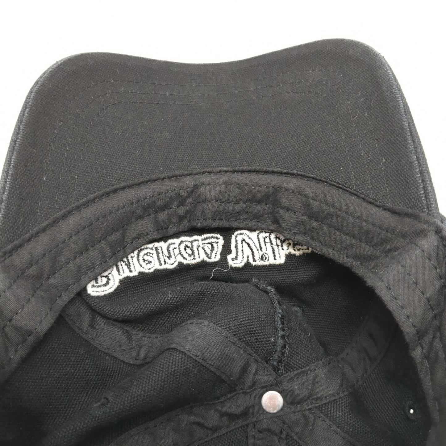 Buenas Vibras Slideback Hat Black One Size Adjustable Leather Strap