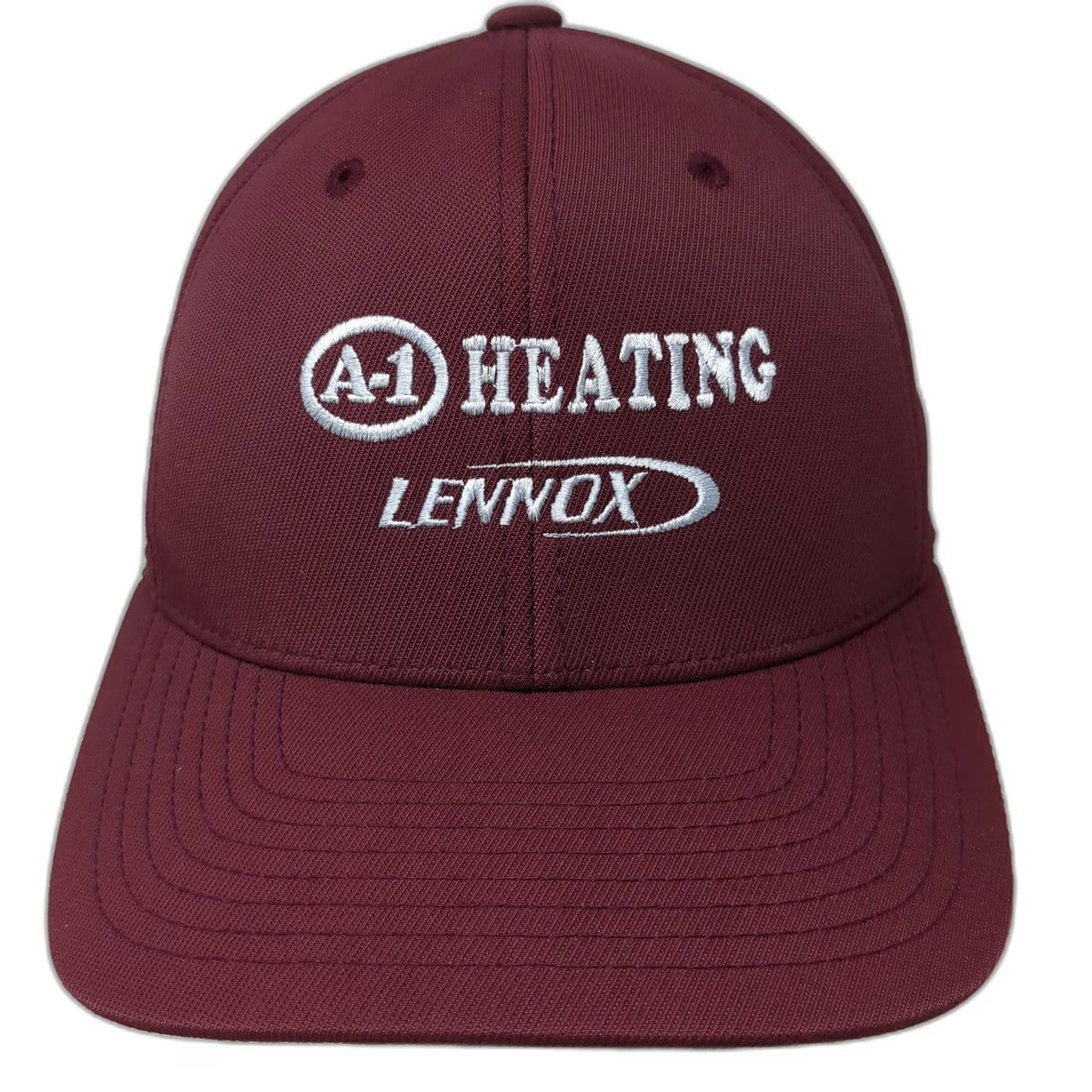 Sport-Tek Baseball Cap Red S A-1 Heating Lennox HVAC Flexfit Curved Brim Hat