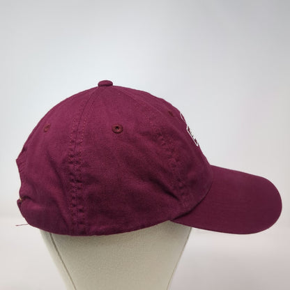 BIG Baseball Cap Red One Size Stouts Pub Shield Embroidered Cotton Slideback Hat