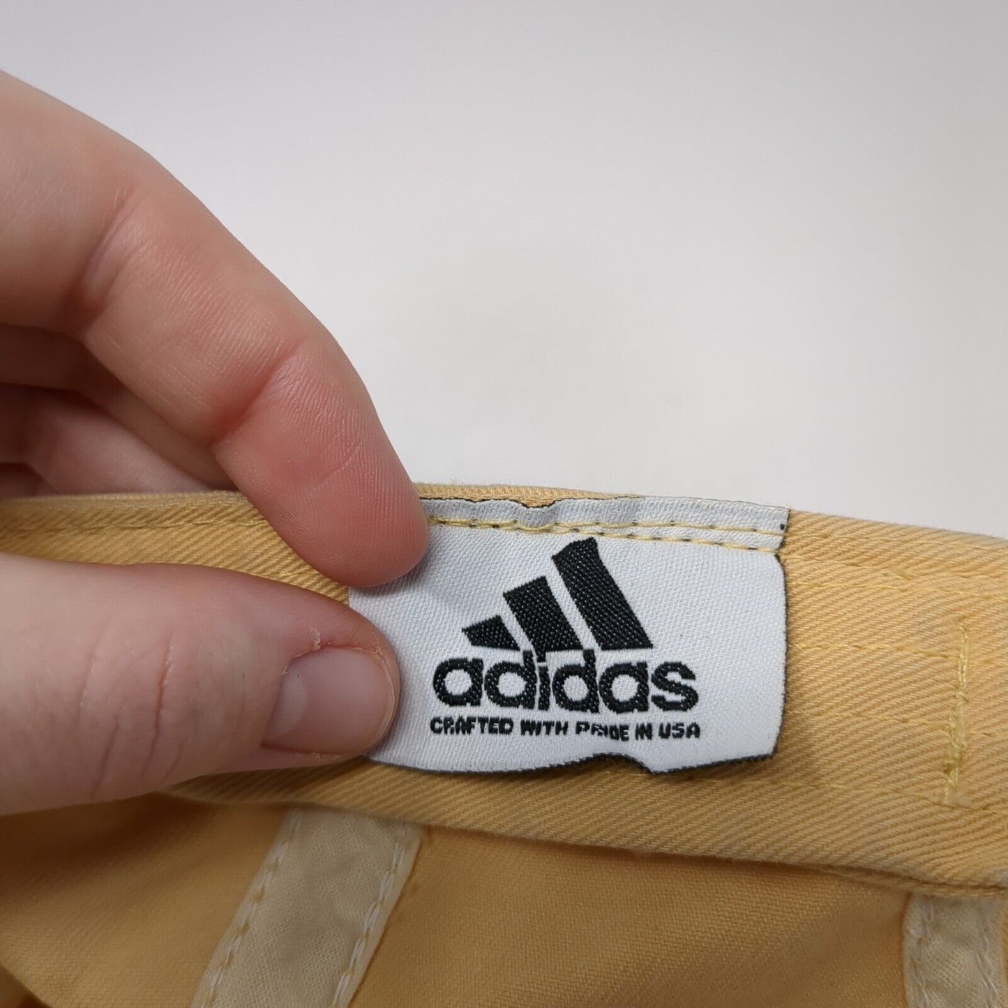 Adidas 3 Stripes Slideback Hat Tan One Size Adjustable Embroidered