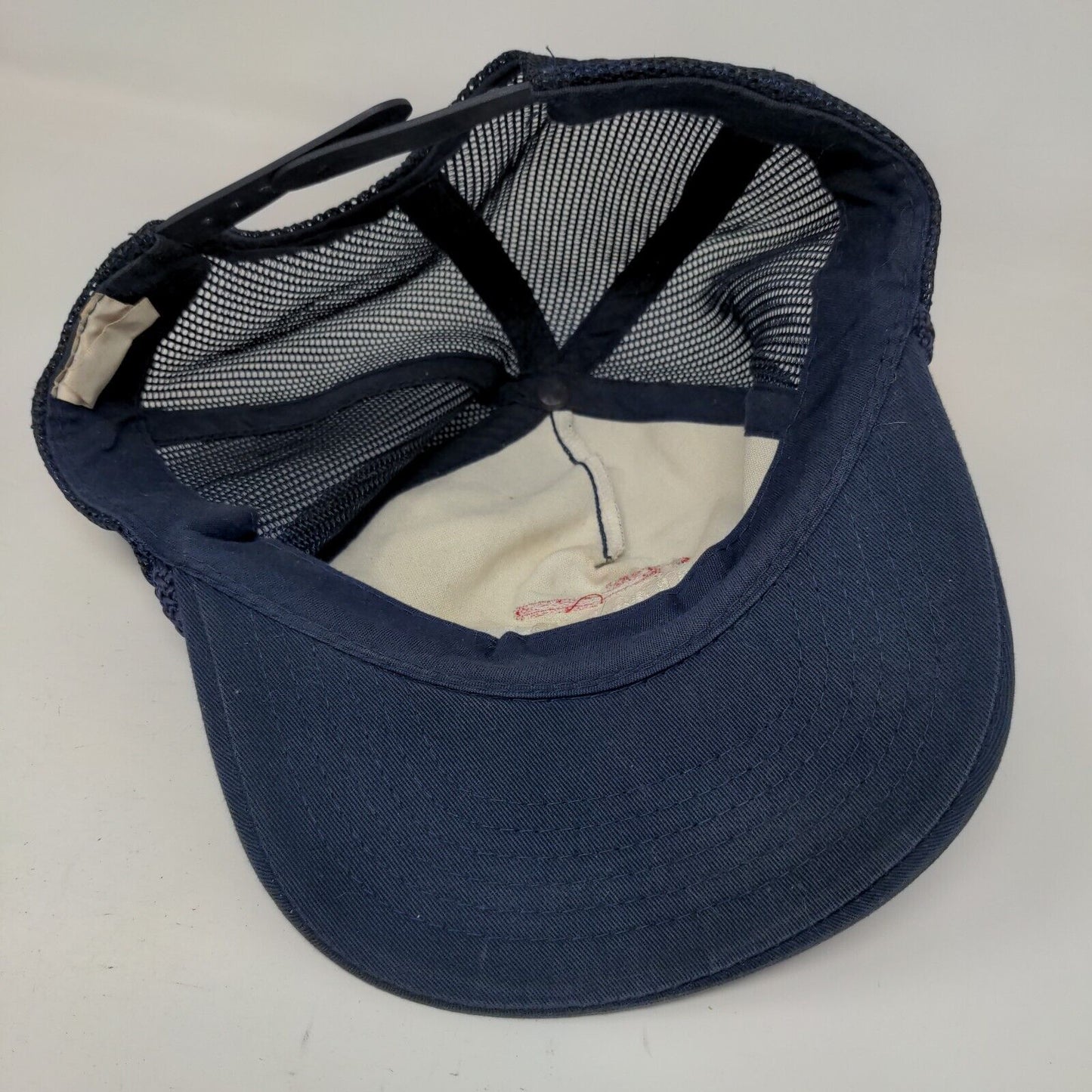 Hall Plumbing Snapback Mesh Back Rope Trucker Hat Blue OSFA Embroidered