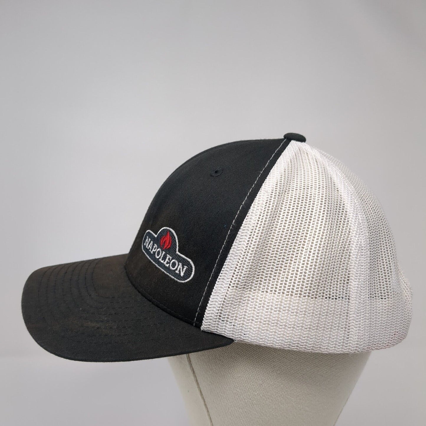 Napoleon Fire Snapback Trucker Hat Black One Size Mesh Back Yupoong