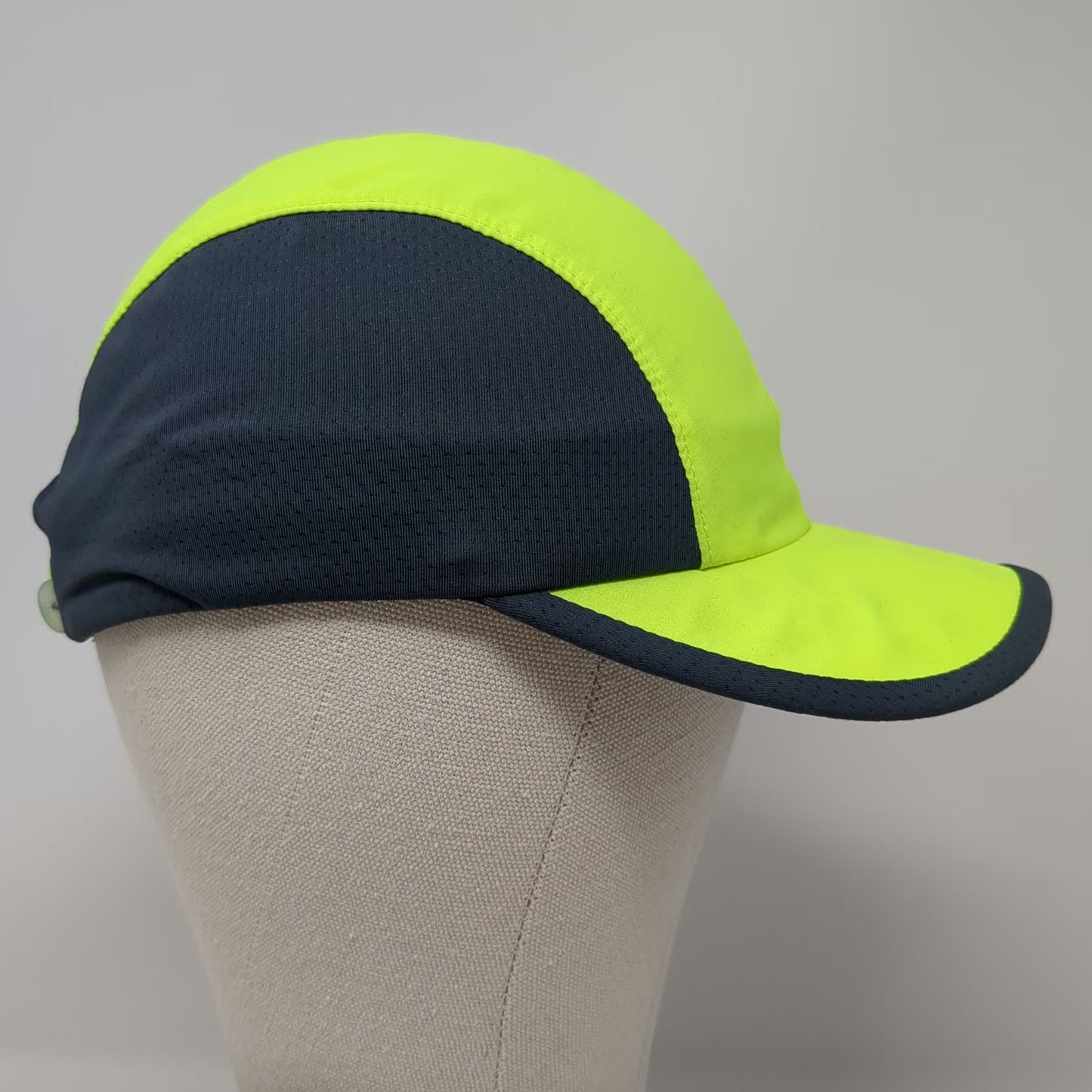 Brooks Baseball Cap Green OSFM Adjustable Mesh Running Performance Sports Hat
