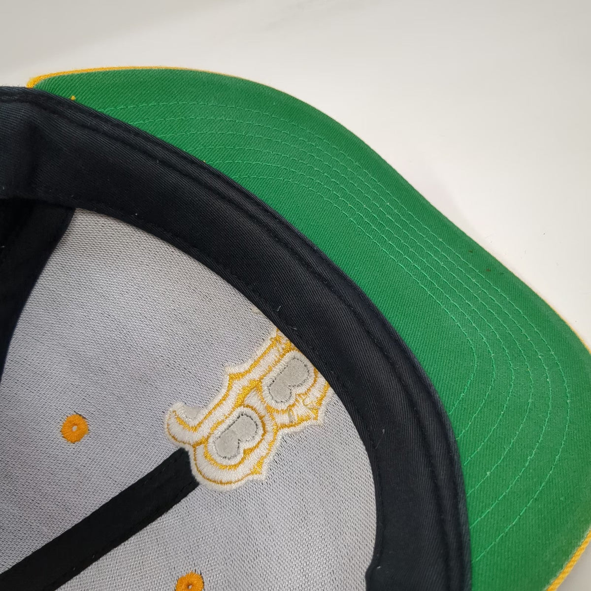 Boston Red Sox MLB 47 Brand Snapback Blue Yellow One Size Hat Green Underbrim