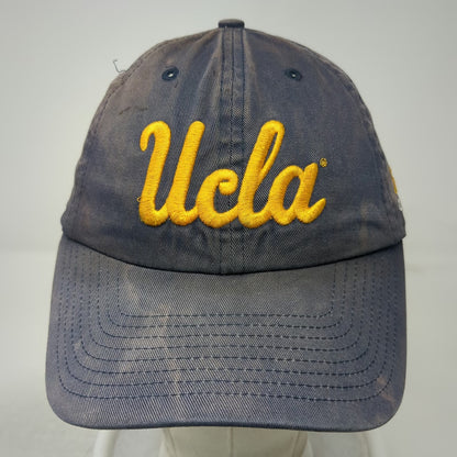 Adidas UCLA Bruins NCAA Blue Yellow One Size Hat Script Logo Strapback Cotton