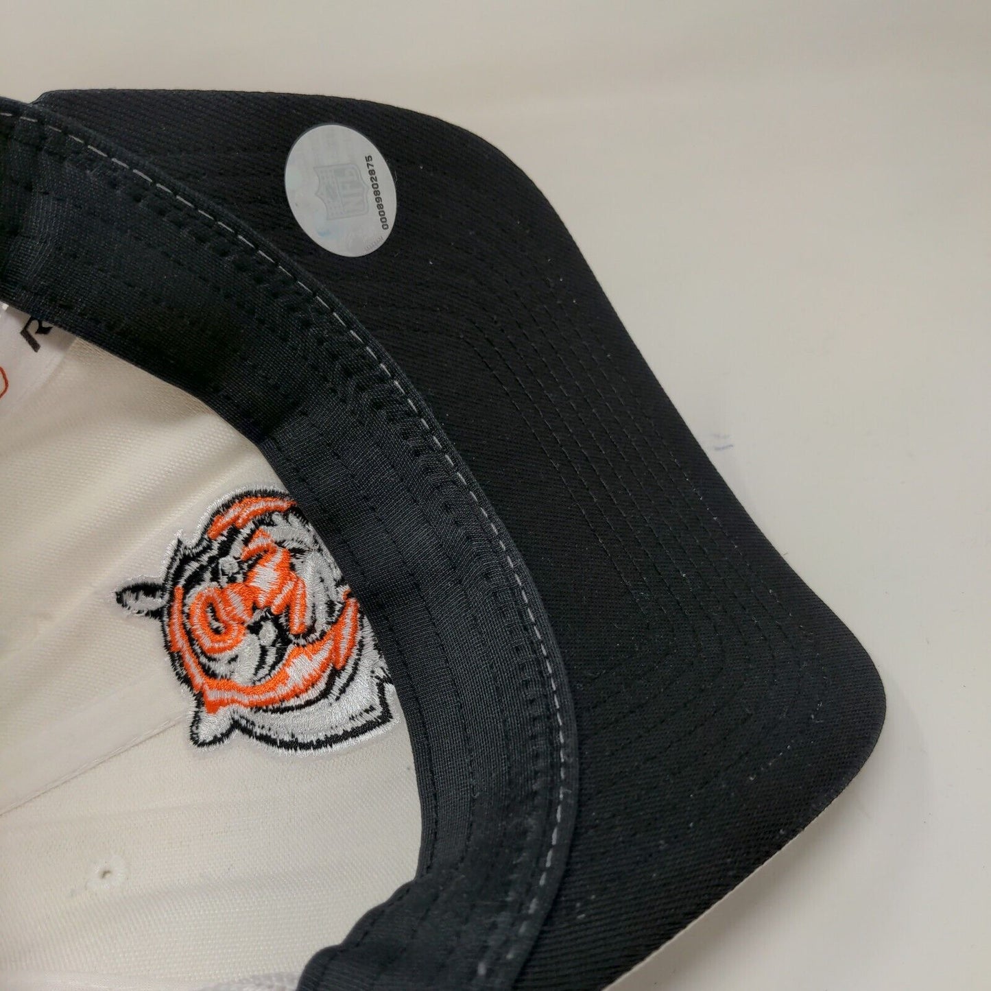 Reebok NFL Mesh Back Hat White OSFA Cincinnati Bengals Embroidered Logo Vintage