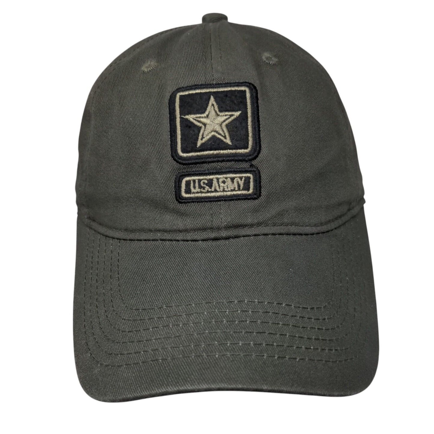U.S. Army Slideback Hat Brown One Size Adjustable Embroidered Vented Holes