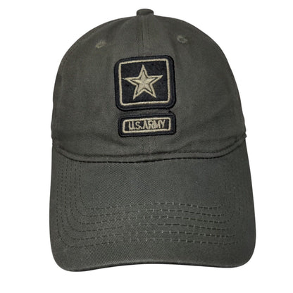 U.S. Army Slideback Hat Brown One Size Adjustable Embroidered Vented Holes