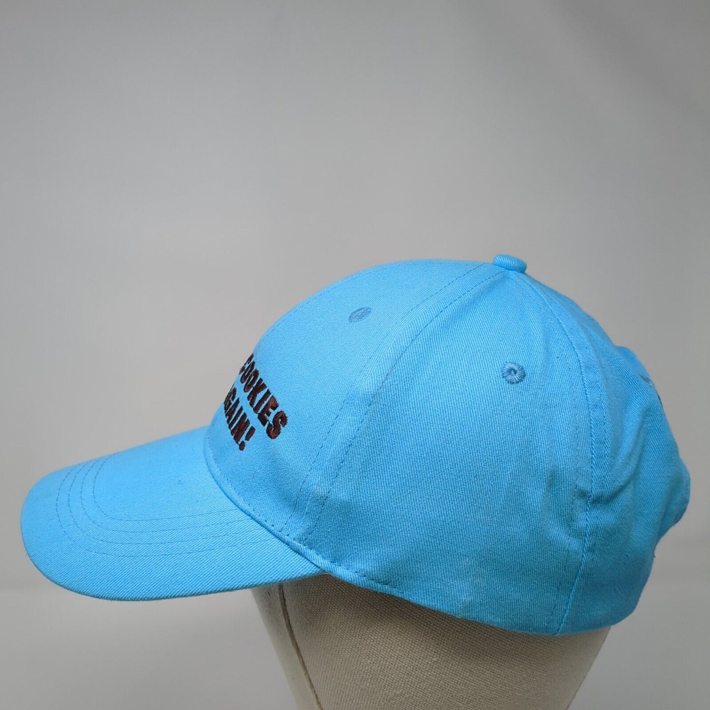 Make Cookies Fun Again Snapback Hat Blue One Size Thinsters Embroidered