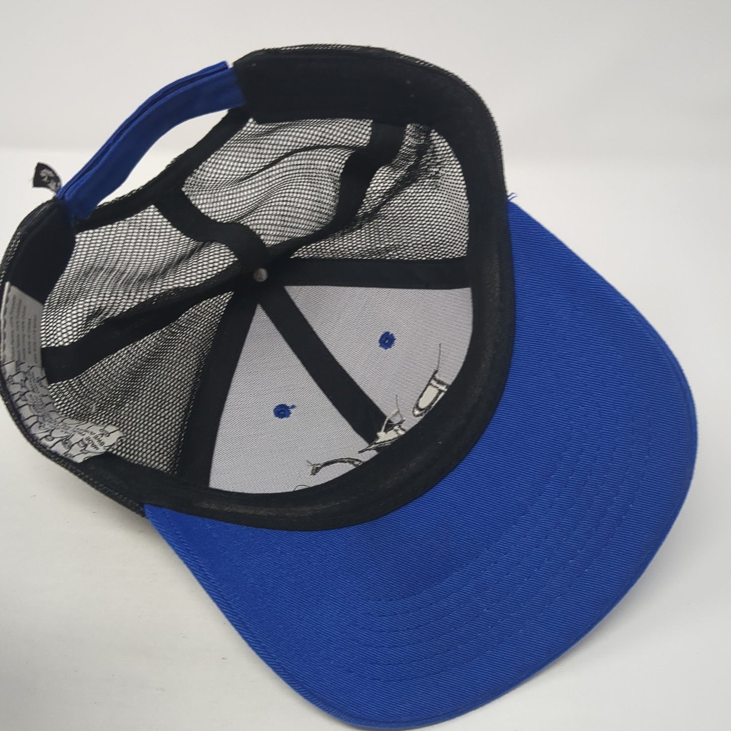 BKC Strapback Hat Blue One Size Mesh Back Adjustable Colorblock Outdoor