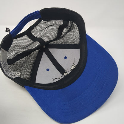 BKC Strapback Hat Blue One Size Mesh Back Adjustable Colorblock Outdoor