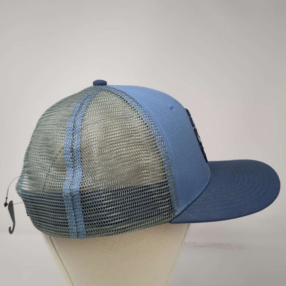 Patagonia Trucker Hat Blue One Size Climbing Bird Patch Mesh Back Snapback